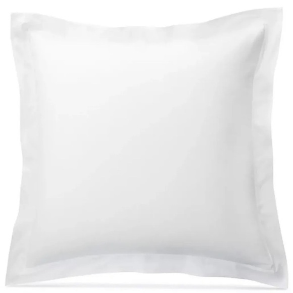 Lauren Ralph Lauren Spencer Sateen Border Euro 26” Sham All white NWT - Picture 6 of 6